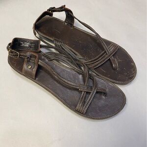 Vintage Frye John A. Frye Women’s Sandals Size 10M Leather Brazil Strappy